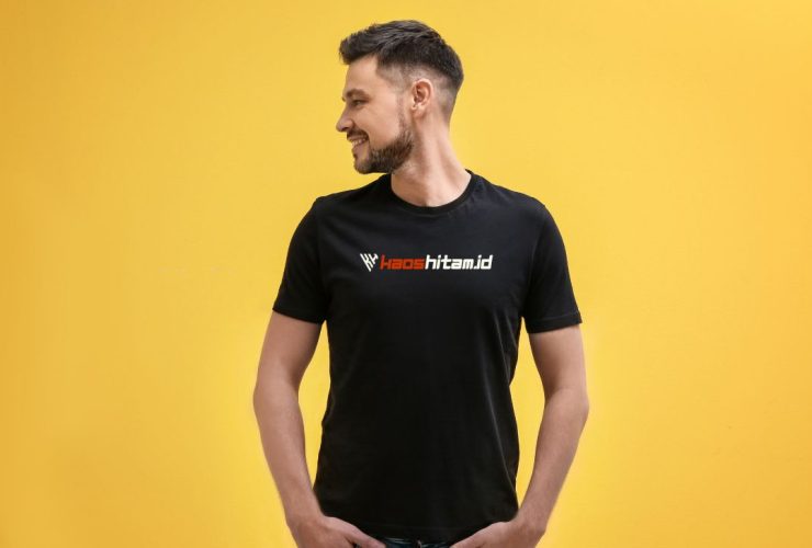 Mentahan Kaos Polos Hitam